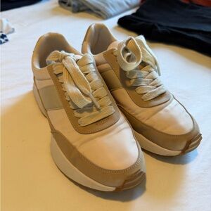 DV by Dolce Vita Cream and Tan Athletic Shoes